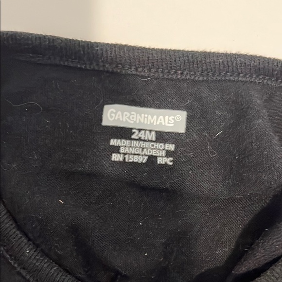 Garanimals Black Bodysuit with Mini BOSS Print - Picture 2 of 3